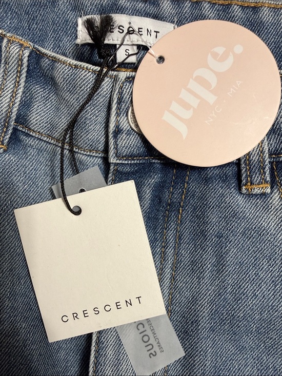 Crescent Denim - Crescent Women's Light Wash Straight Leg Jeans